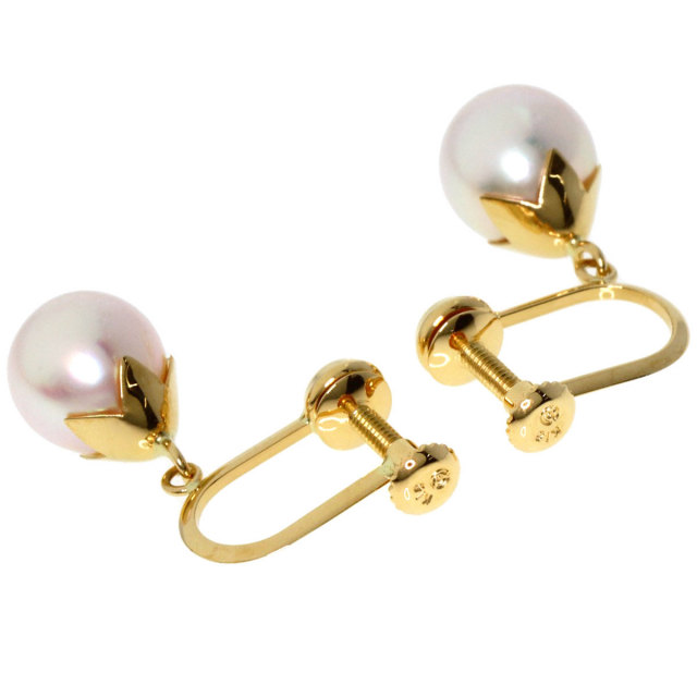 TASAKI タサキ アコヤパール 真珠 イヤリング K18イエローゴールド  