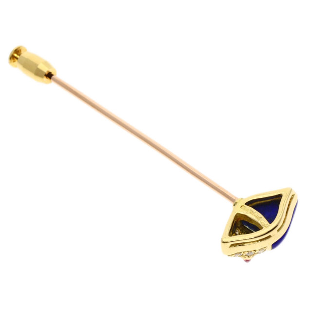 BVLGARI ブルガリ ナチュラリア ピンブローチ ラピスラズリ