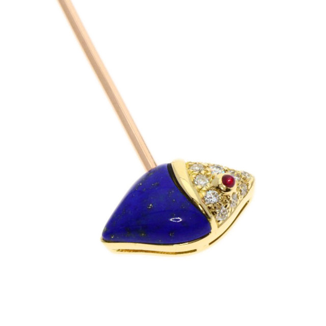 BVLGARI ブルガリ ナチュラリア ピンブローチ ラピスラズリ