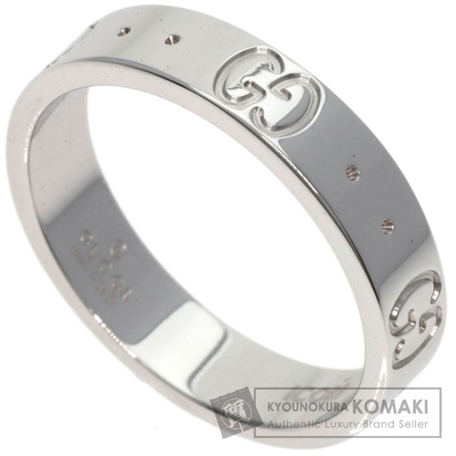 Kk　GUCCI　アイコンリング10号 GUCCI グッチ アイコン #10 リング・指輪 K18ホワイトゴールド