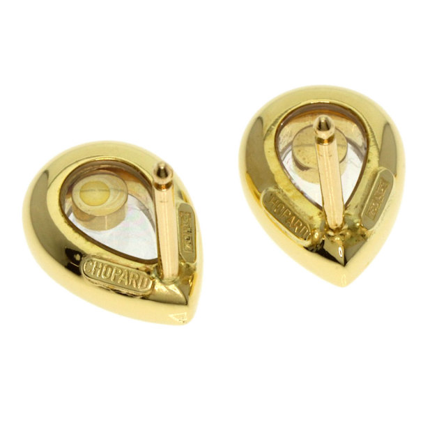 Chopard ショパール ハッピーダイヤモンド ピアス K18イエローゴールド  