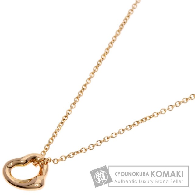 TIFFANY&Co. ティファニー オープンハート ミニ ネックレス K18ピンク 