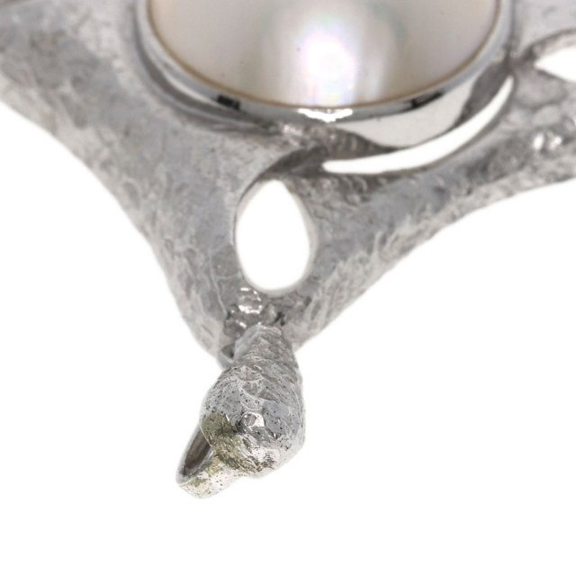 TASAKI　タサキ　ペントップ　チャーム　シルバー　マベパール約13.3mm TASAKI タサキ ペントップ チャーム シルバー マベパール約13.3