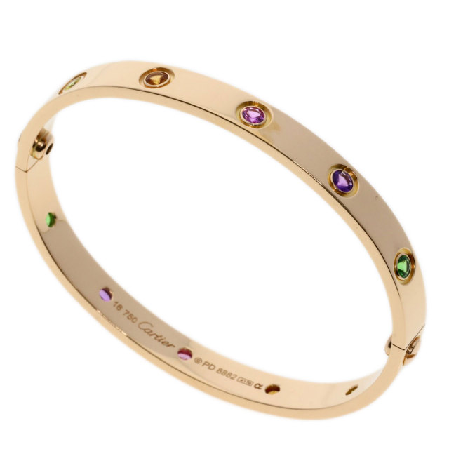 CARTIER カルティエ ラブブレス マルチカラーストーン ドライバー付  