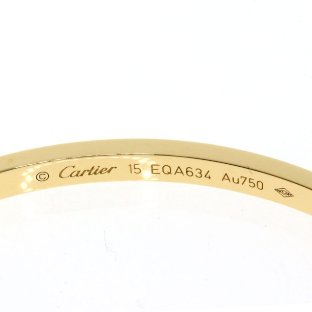 CARTIER カルティエ ラブブレス SM #15 ドライバーなし ブレスレット 