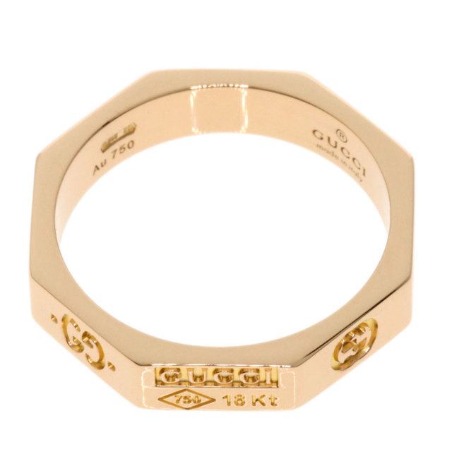 GUCCI グッチ オクタゴナルリング #7 リング・指輪 K18ピンクゴールド