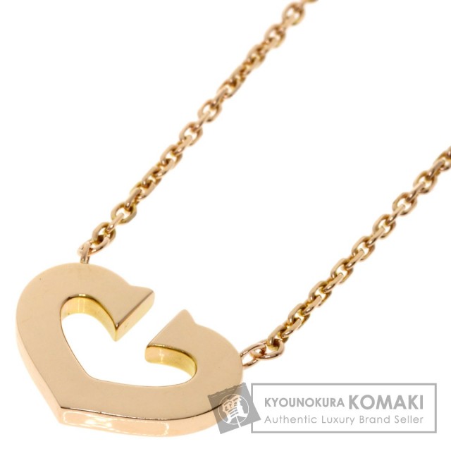 CARTIER カルティエ Cハート ネックレス K18ピンクゴールド レディース  