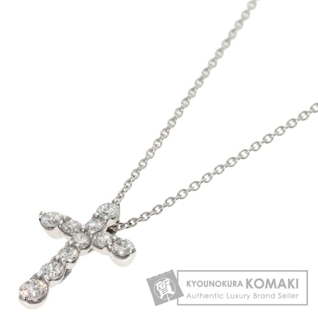 Ponte Vecchio ポンテヴェキオ クロス ダイヤモンド ネックレス K18  