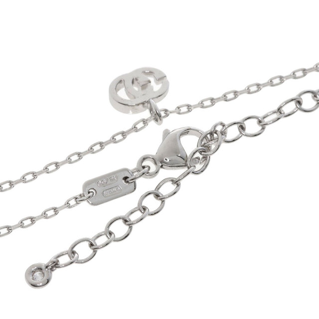 GUCCI グッチ GGランニング 1P ダイヤモンド ネックレス K18ホワイト  