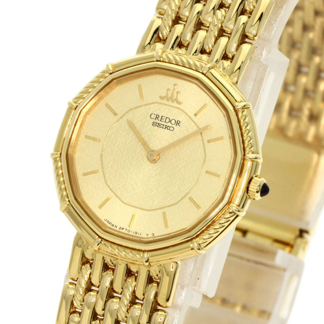 GREDOR クレドール クォーツ シルバー/ゴールド 2F70-0020（SEIKO 