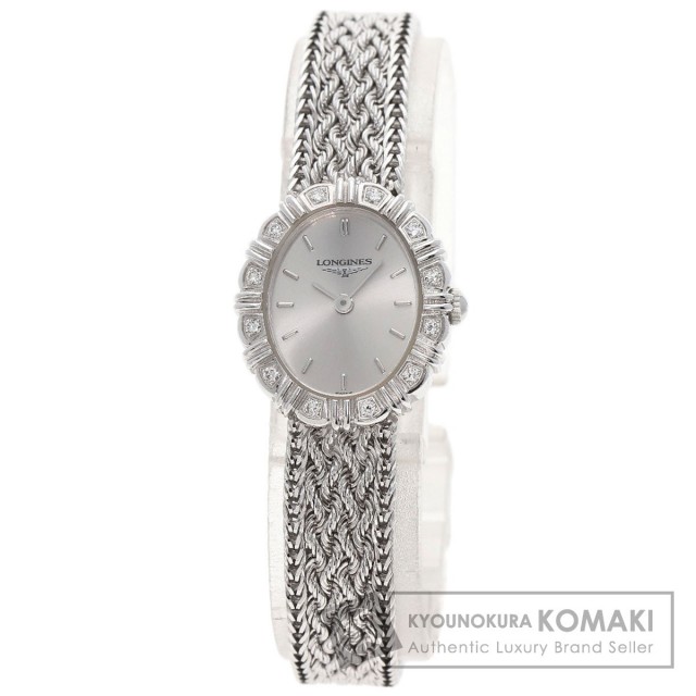 LONGINES ロンジン L7.361.7 オーバルフェイス ダイヤモンド 腕時計  