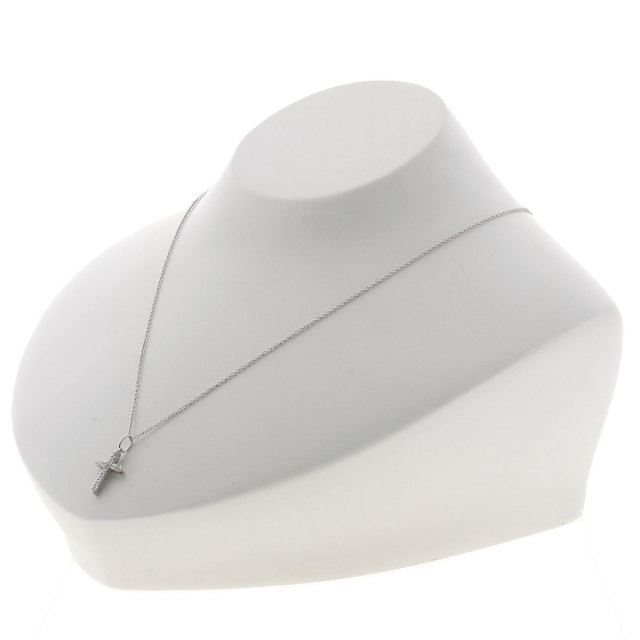 TIFFANY&Co. ティファニー スモールクロス ダイヤモンド ネックレス 