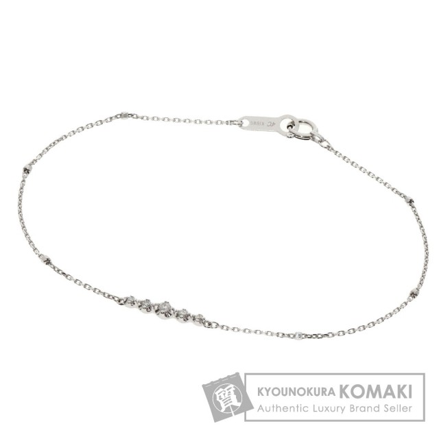 4℃ ヨンドシー 5P ダイヤモンド ブレスレット K18ホワイトゴールド  
