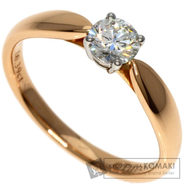 ティファニー ダイヤモンド ハーモニー 刷り込む リング K18PG Au750 