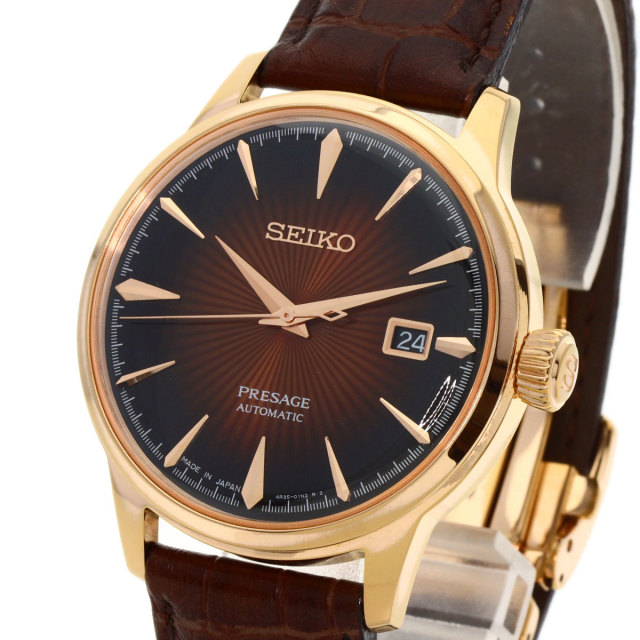 SEIKO セイコー SARY128 4R35-01T0 プレサージュ 腕時計 PGP/革 メンズ