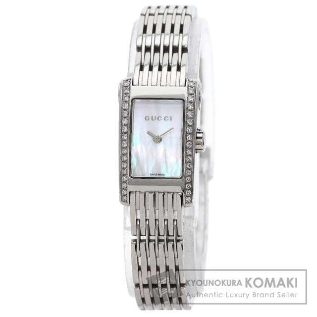 GUCCI グッチ 8600L Gメトロ ダイヤモンド 腕時計 ステンレススチール  