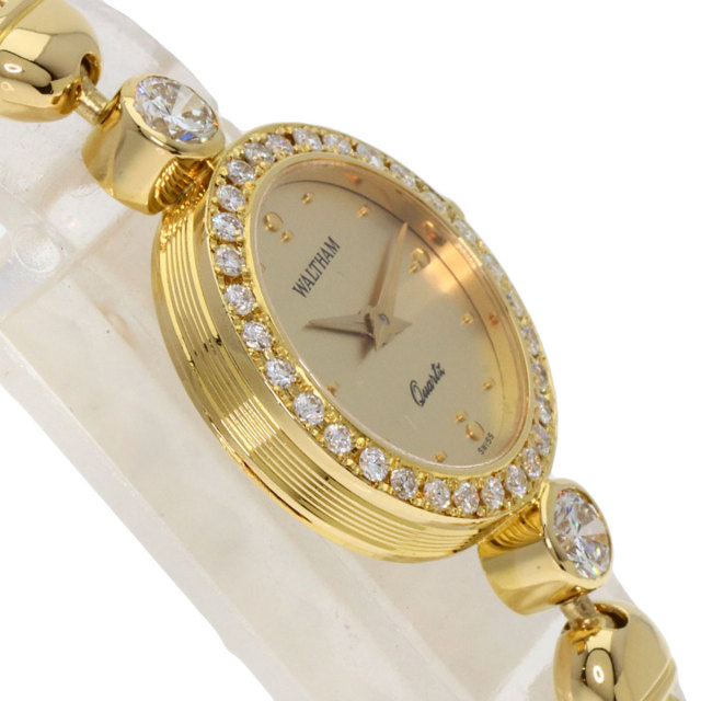 WALTHAM ウォルサム ブレスレット ウォッチ ダイヤモンド 腕時計 K18  