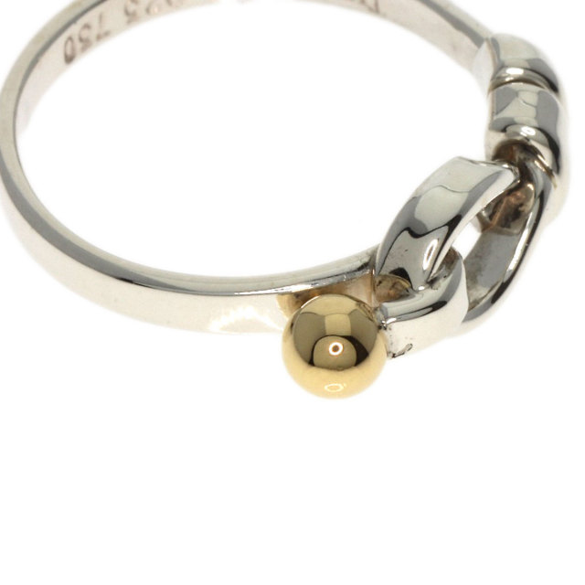 TIFFANY&Co. ティファニー フック&アイ リング・指輪 シルバー/K18YG