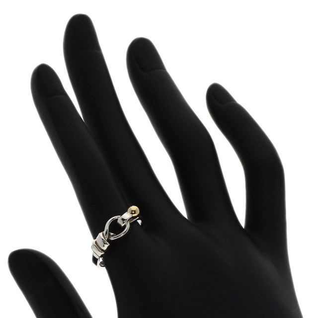 TIFFANY&Co. ティファニー フック&アイ リング・指輪 シルバー/K18YG