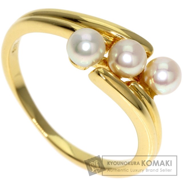 MIKIMOTO ミキモト ベビーパール リング・指輪 K18イエローゴールド  