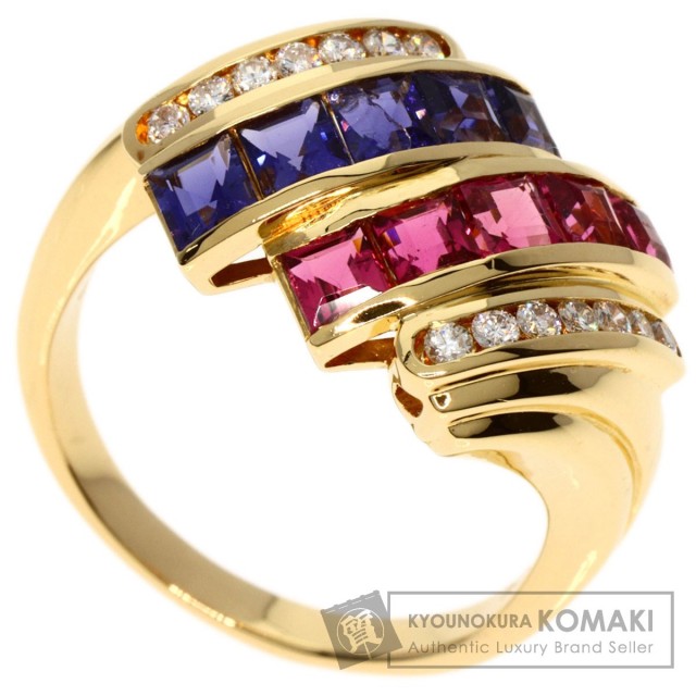 TASAKI タサキ ピンクトルマリン タンザナイト ダイヤモンド リング  