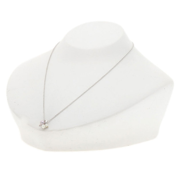 TASAKI タサキ パール 真珠 ネックレス K18ホワイトゴールド レディース 