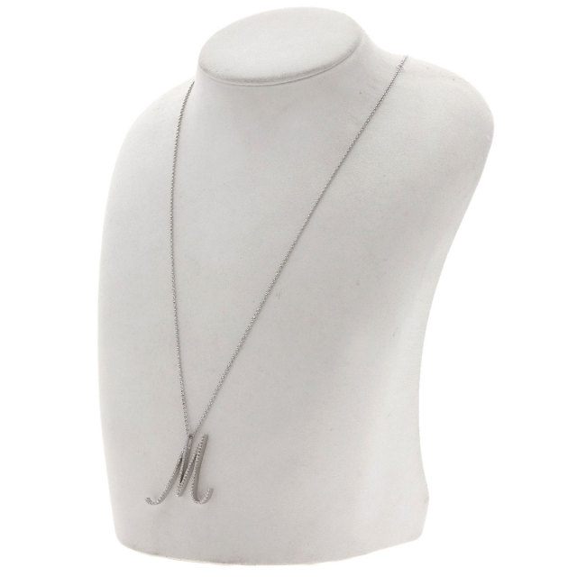 Ponte Vecchio ポンテヴェキオ イニシャルM ダイヤモンド ネックレス 