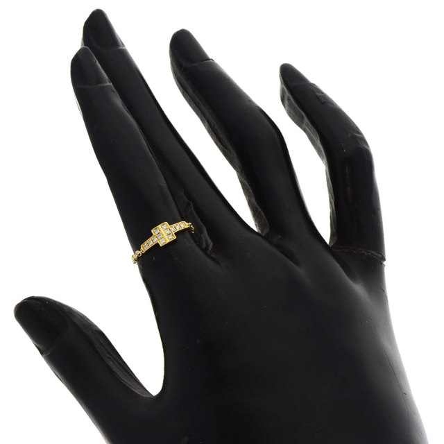 TIFFANY&Co. ティファニー Tチェーン ダイヤモンド リング・指輪 K18 
