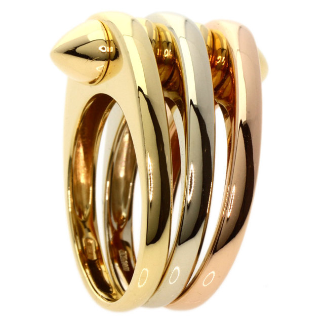 BVLGARI ブルガリ スリーカラー ヴィンテージ リング・指輪 K18ピンク 