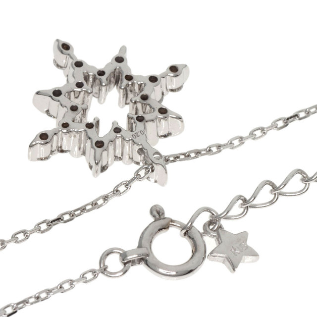 STAR JEWELRY スタージュエリー ダイヤモンド ネックレス K18ホワイト 