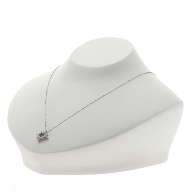 STAR JEWELRY スタージュエリー ダイヤモンド ネックレス K18ホワイト  