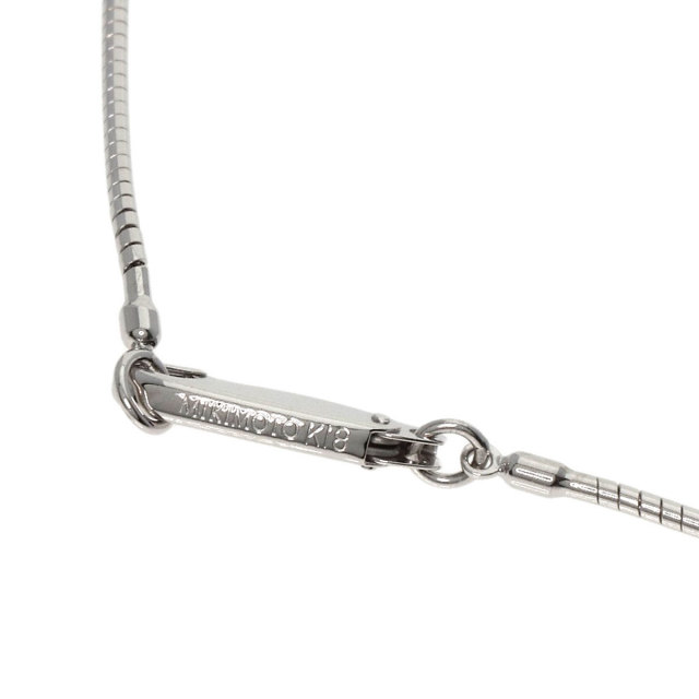MIKIMOTO ミキモト オメガ ネックレス K18ホワイトゴールド レディース