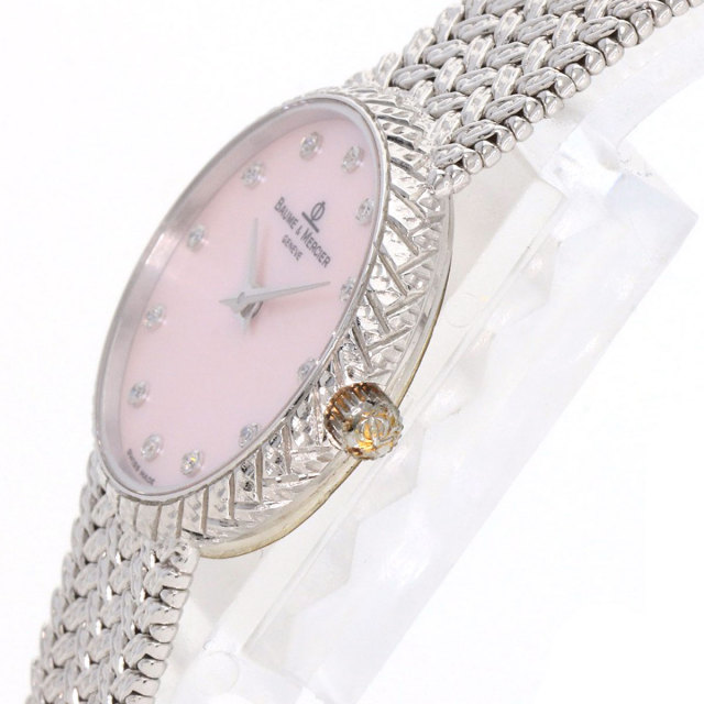 Baume & Mercier ボーム＆メルシェ MV04A065 12P ダイヤモンド 腕時計 