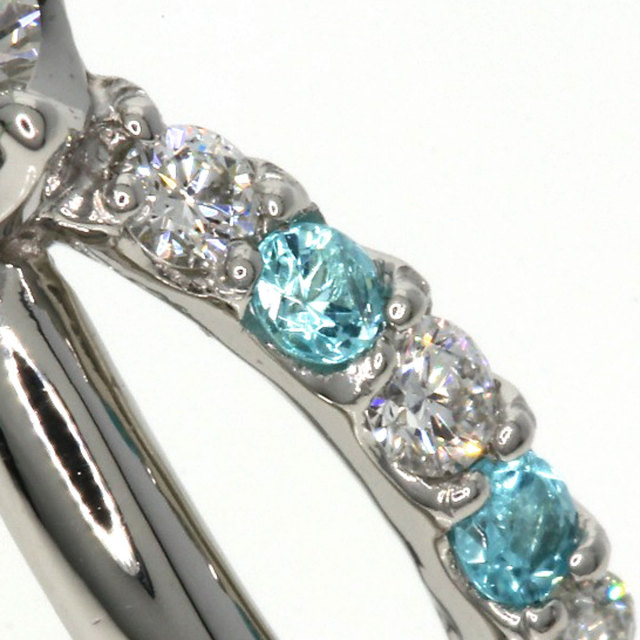 0.08ct パライバトルマリン ダイヤモンド リング・指輪 プラチナPT900 