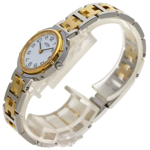 HERMES エルメス クリッパー 旧タイプ 腕時計 ステンレススチール