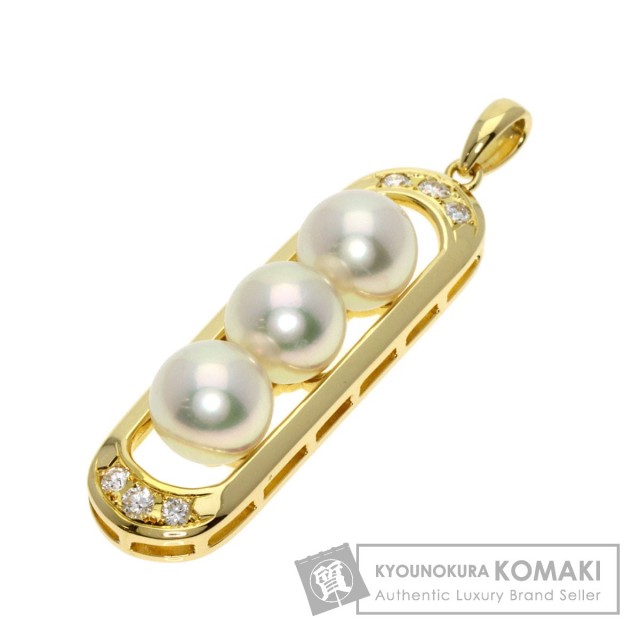 MIKIMOTO ミキモト アコヤパール 真珠 ダイヤモンド ペンダントトップ 