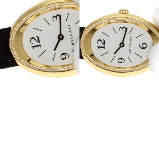 BVLGARI ブルガリ OV32G オーバル 腕時計 K18イエローゴールド/革 