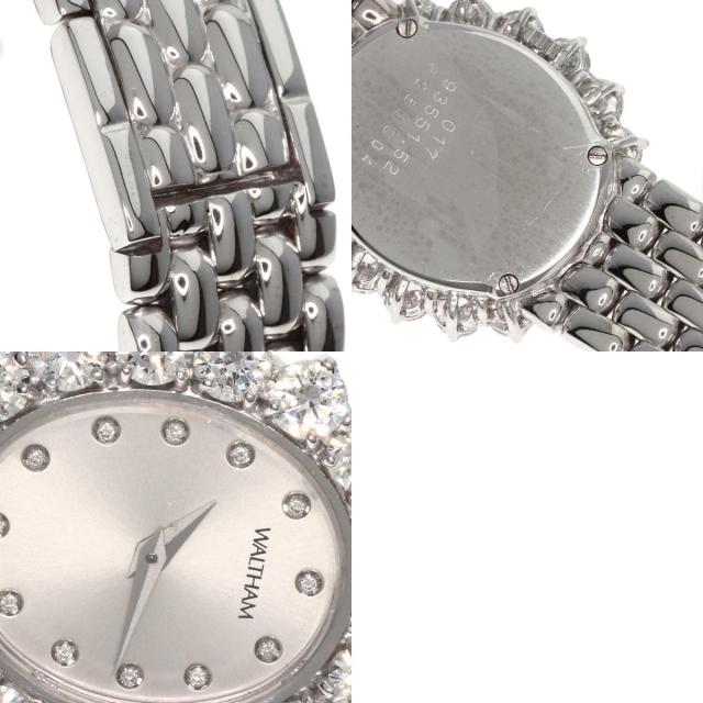 WALTHAM ウォルサム 93551.52 ダイヤモンドベゼル 腕時計 OH済 K18