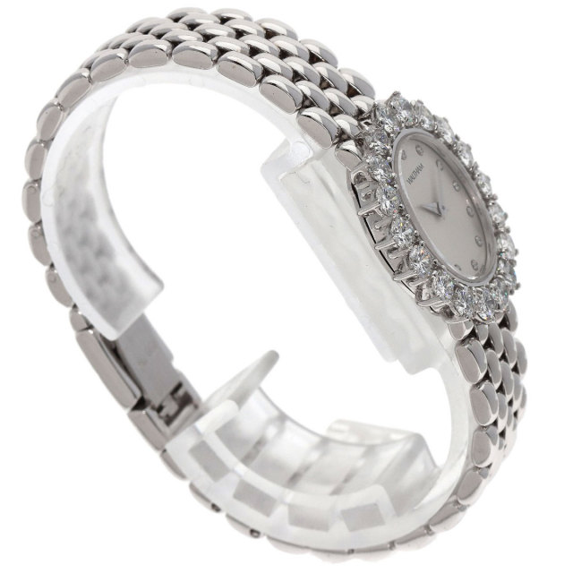 WALTHAM ウォルサム 93551.52 ダイヤモンドベゼル 腕時計 OH済 K18