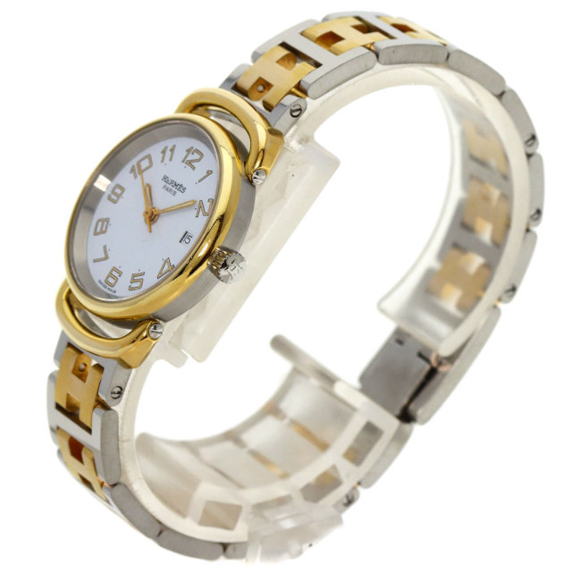 HERMES エルメス PU2.240 プルマン 腕時計 ステンレススチール/SSxGP