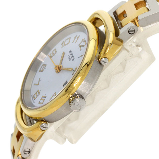 HERMES エルメス PU2.240 プルマン 腕時計 ステンレススチール/SSxGP  