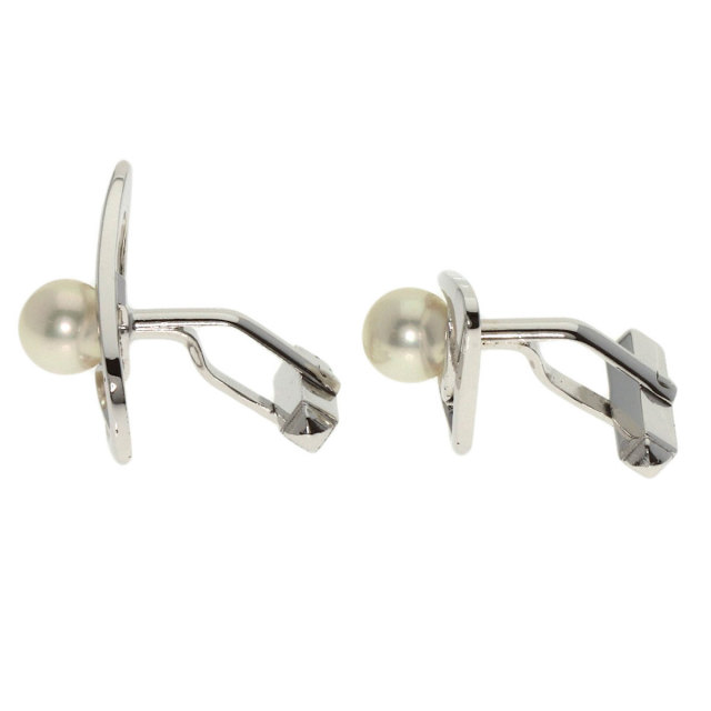 MIKIMOTO ミキモト パール 真珠 カフス シルバー メンズ