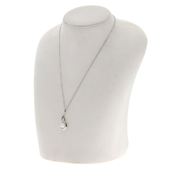 MIKIMOTO ミキモト アコヤパール 真珠 ネックレス シルバー レディース