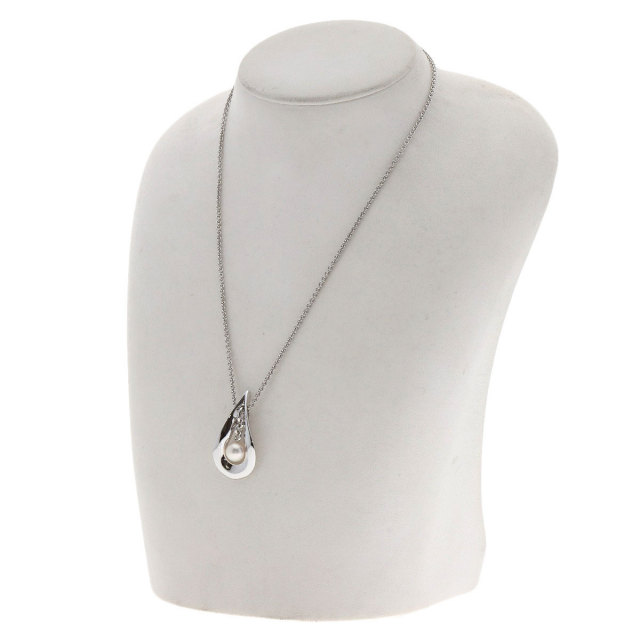 MIKIMOTO ミキモト パール 真珠 ネックレス シルバー レディース 