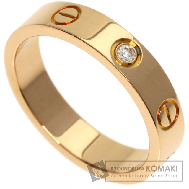 Cartier ラブリング ゴールド 18K 1Pダイヤモンドsize50