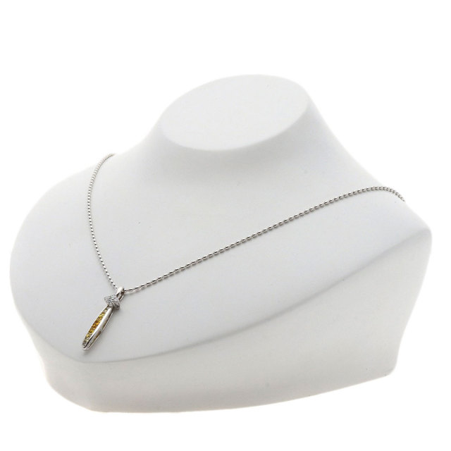 Jeunet ジュネ イエローサファイア ダイヤモンド ネックレス K18  