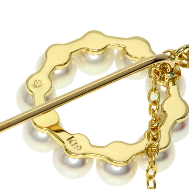 MIKIMOTO ミキモト ベビーパール 真珠 ピンブローチ ブローチ K18 