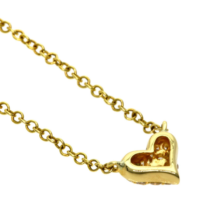 Ponte Vecchio ポンテヴェキオ ハート ダイヤモンド ネックレス K18  