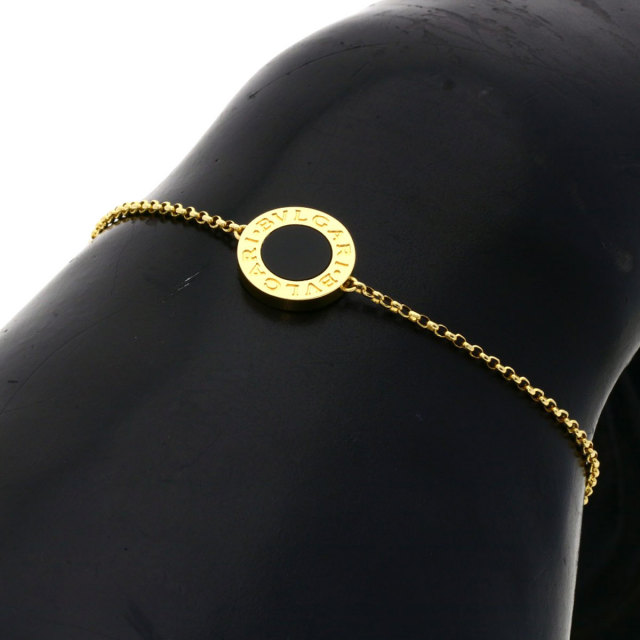 BVLGARI ブルガリ ブルガリブルガリ オニキス ブレスレット K18 