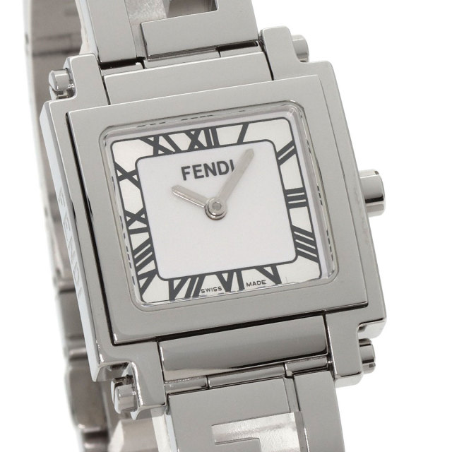 FENDI フェンディ 6000L スクエアフェイス 腕時計 ステンレススチール 